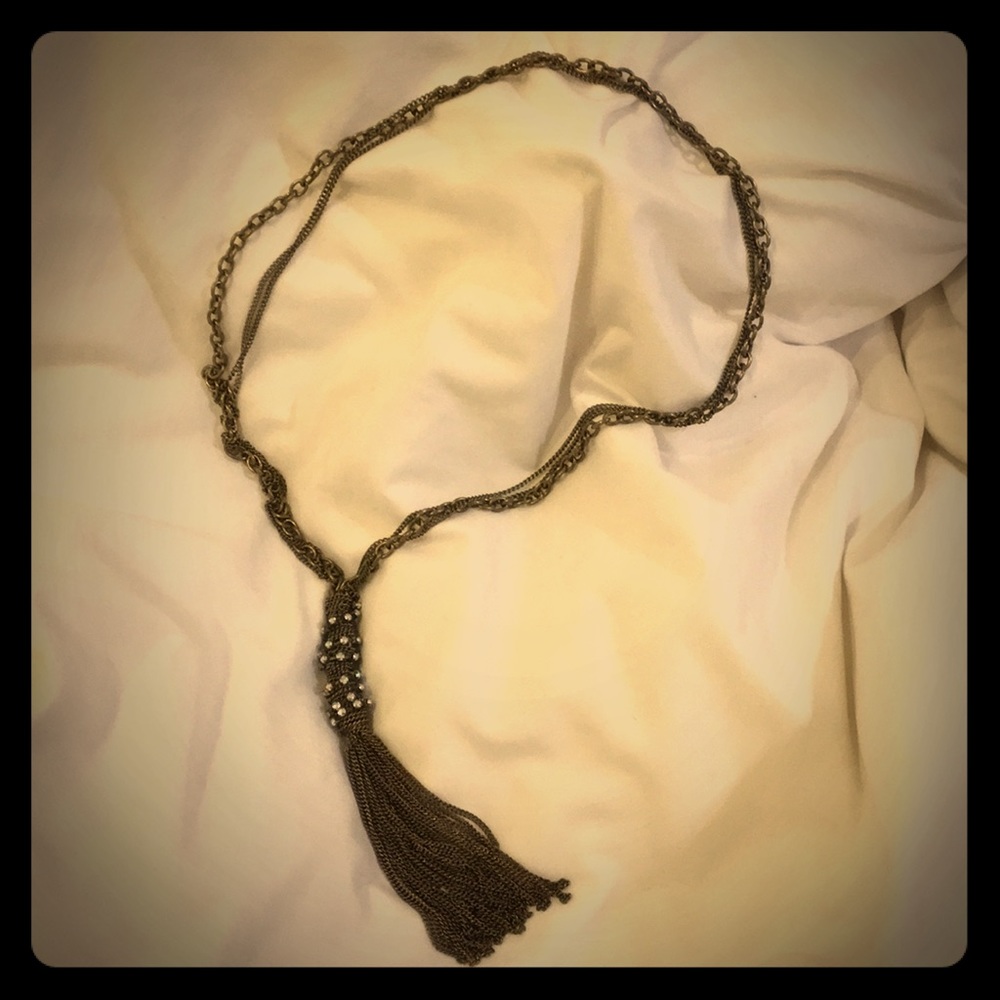 Long tassel necklace